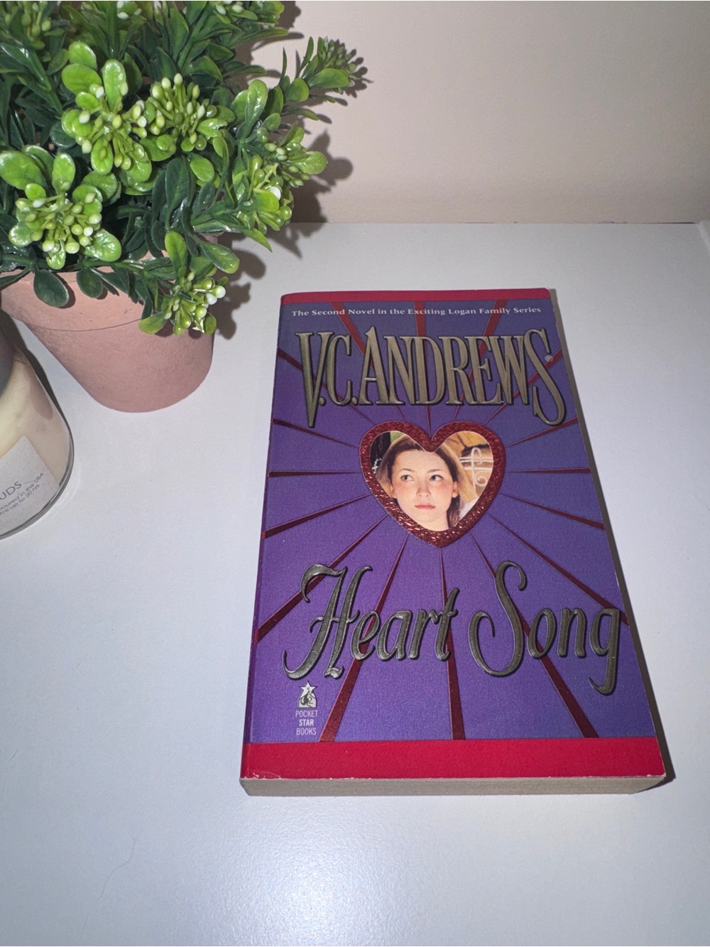V.C. Andrews Heart Song Paperback Book - Purple